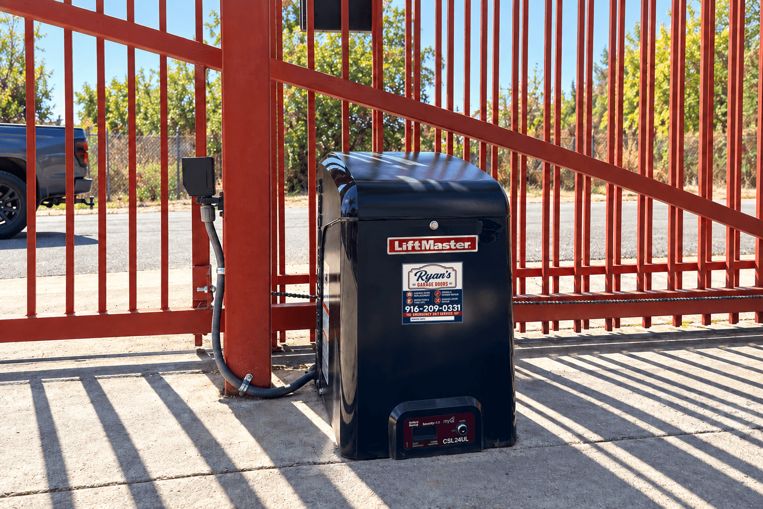 Gate opener installation — Carmichael, Sacramento, California