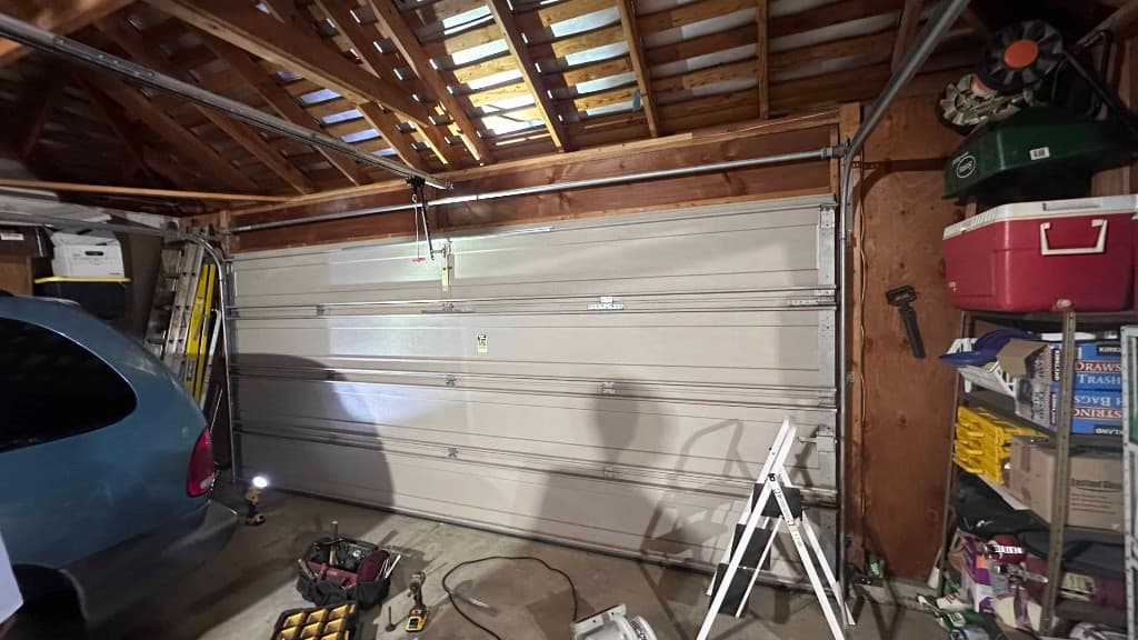 Garage Door System Conversion - before
